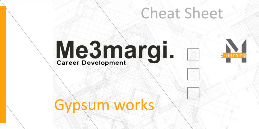 Gypsum Work-Checklist