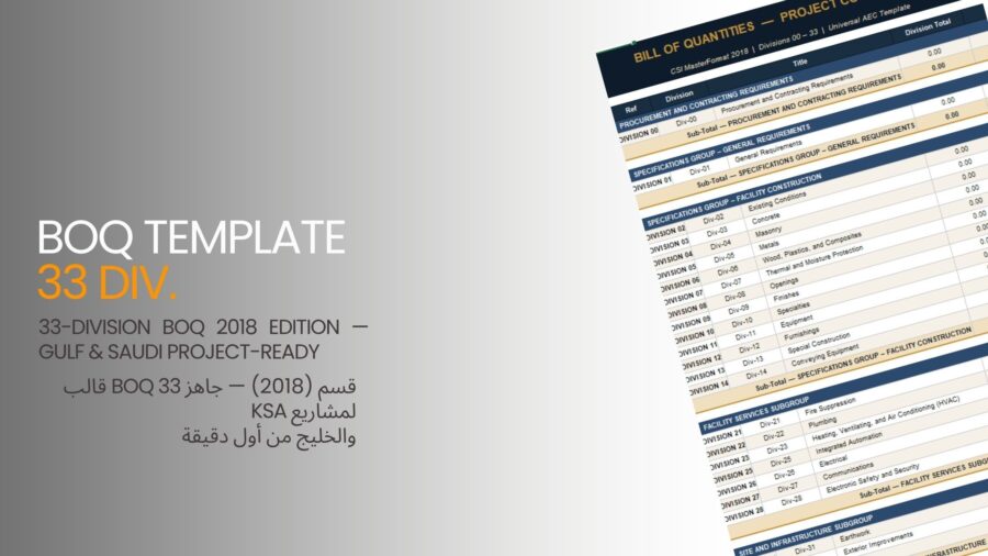 BOQ TEMPLATE 33DIV