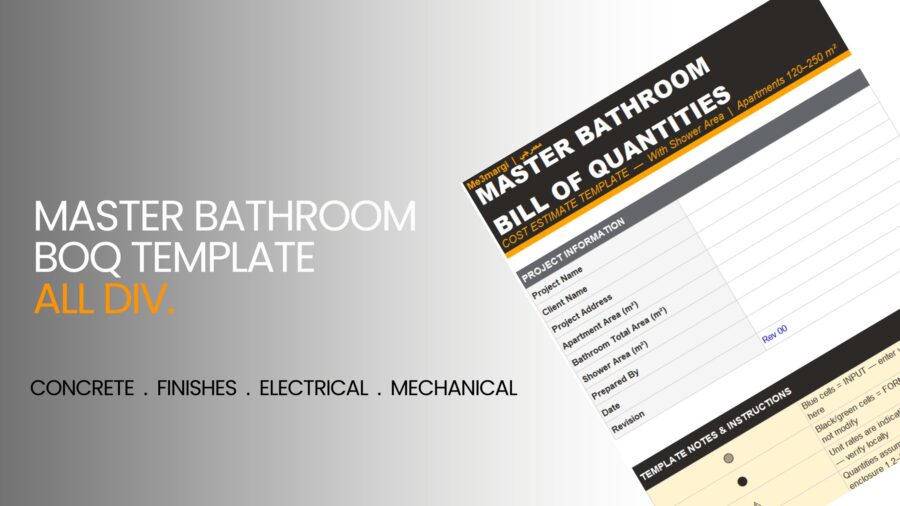 Master Bathroom BOQ Template