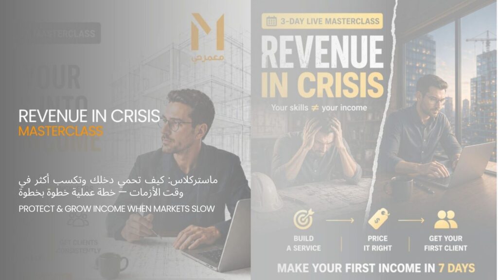 ماستركلاس: كيف تحمي دخلك وتكسب أكثر في وقت الأزمات — خطة عملية خطوة بخطوة